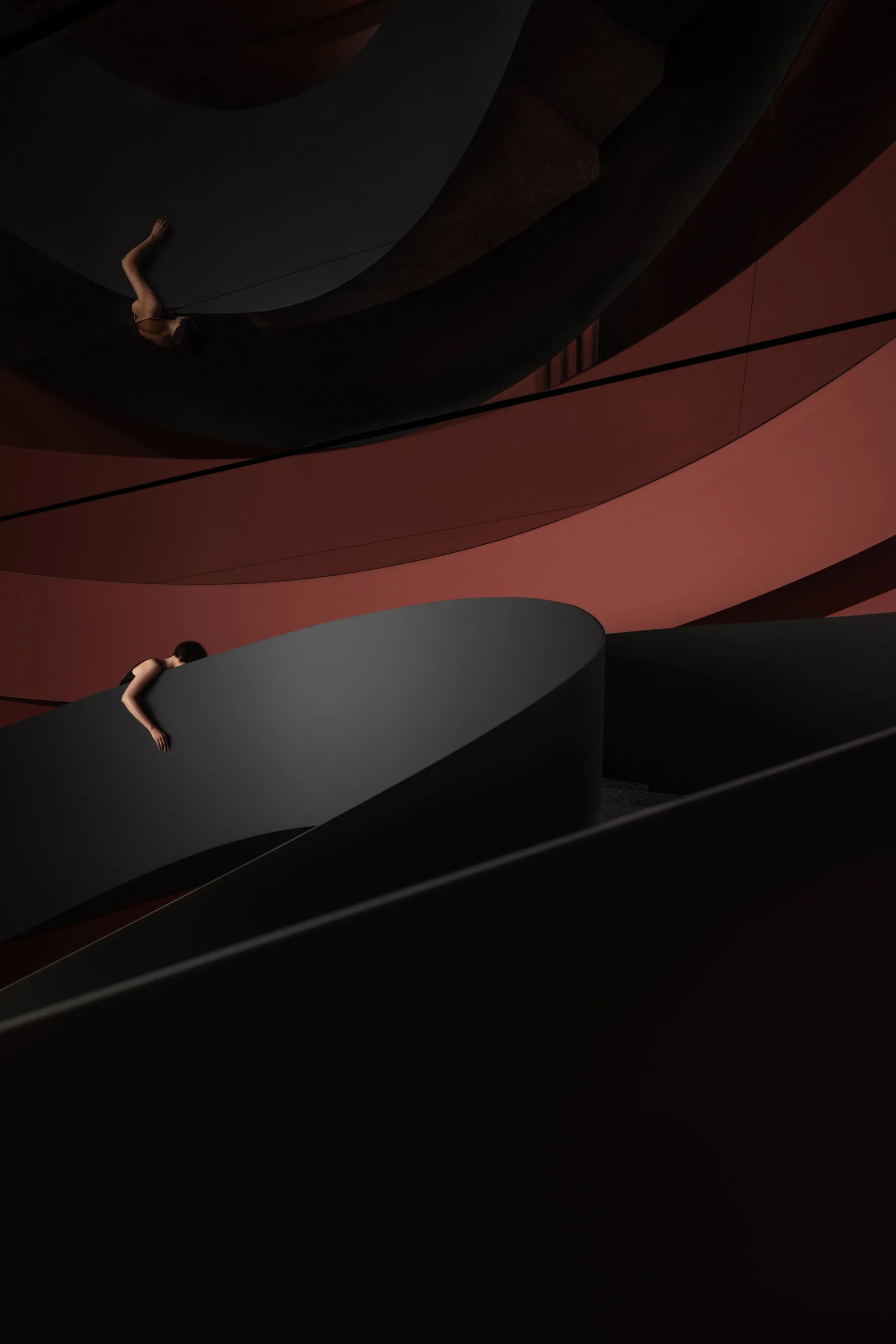 CB metalwork showroom stair by Yixi Design