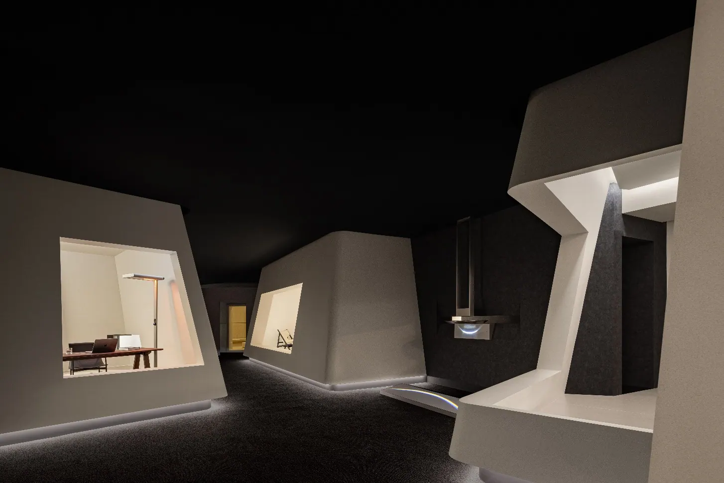 +- thinktank architectural model for spatial research and public architecture