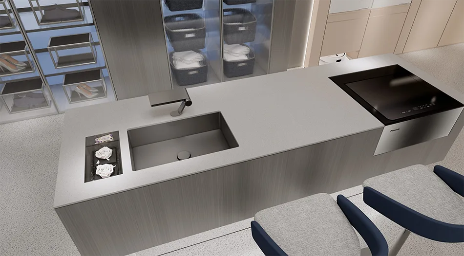 Prototype retail detail in Panasonic laundry SI store