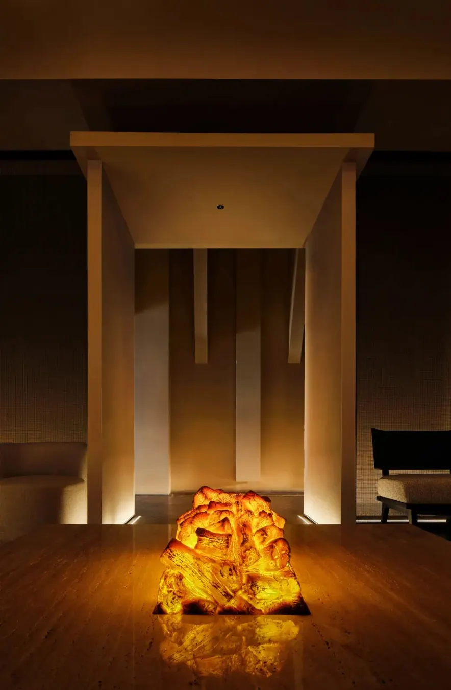 Directed light and wall opening inside Hepburn Show flagship