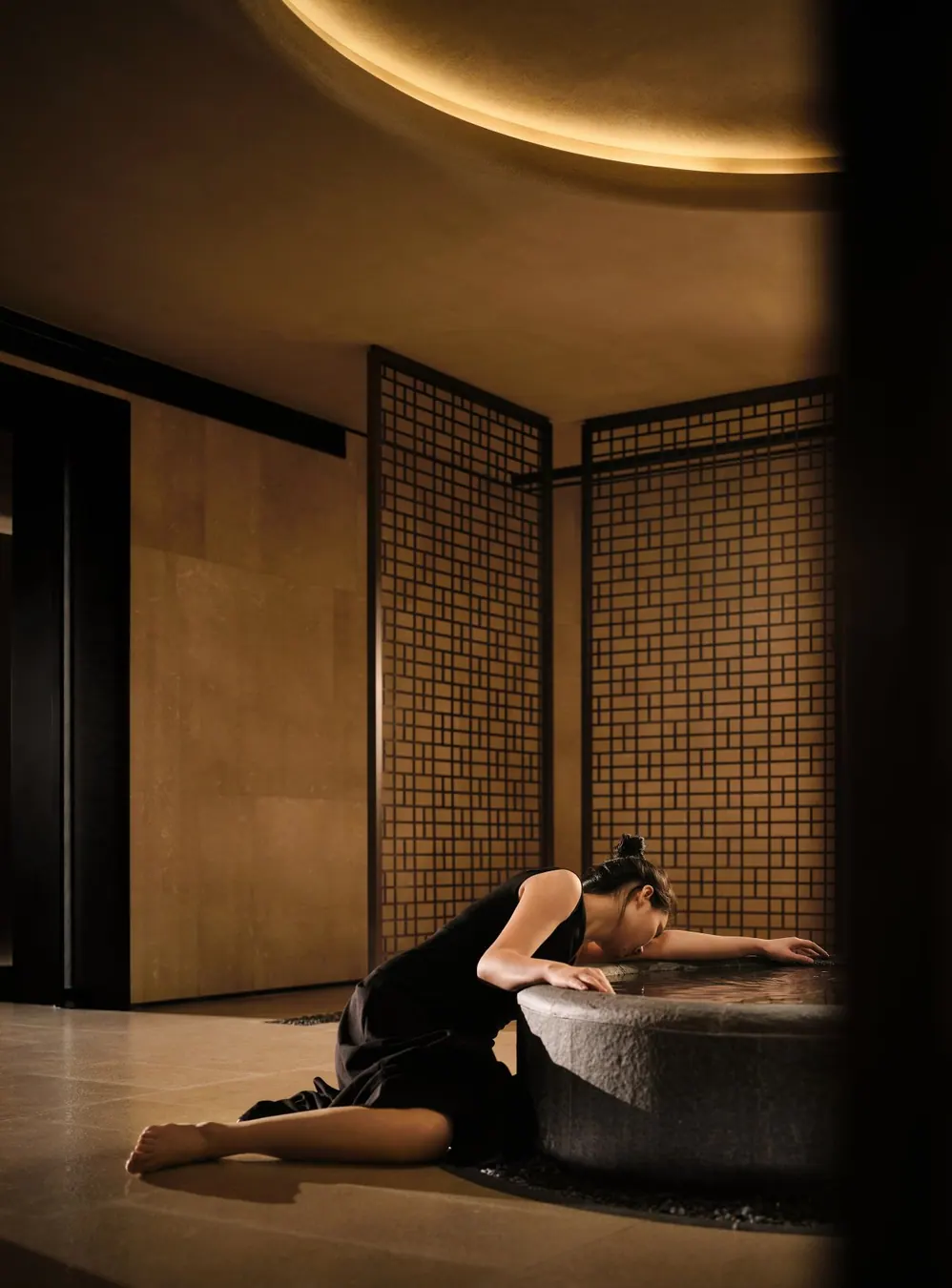 Tea and rest area inside Shujian SPA
