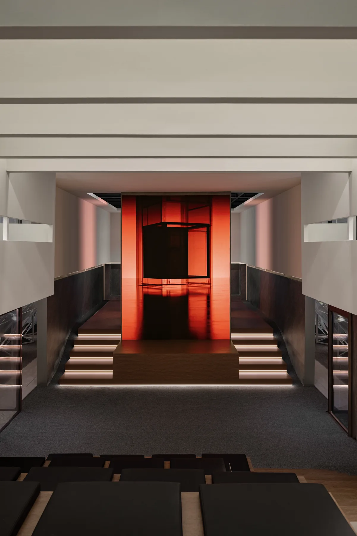 XIOLIFT floating cube showroom by +- thinktank gallery image 7