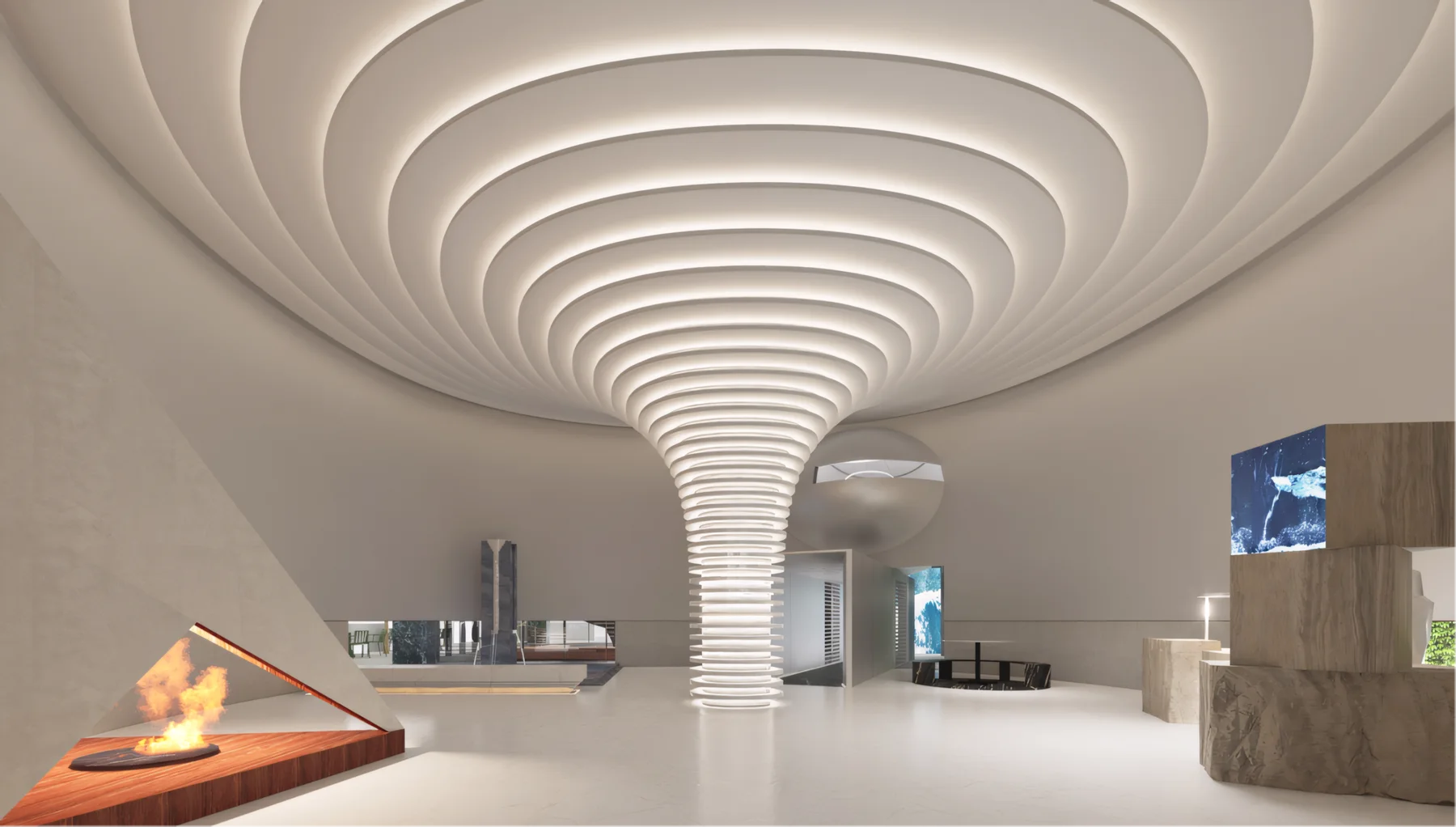 Aozhuosi Slab Showroom by Zhengfang Liangxing